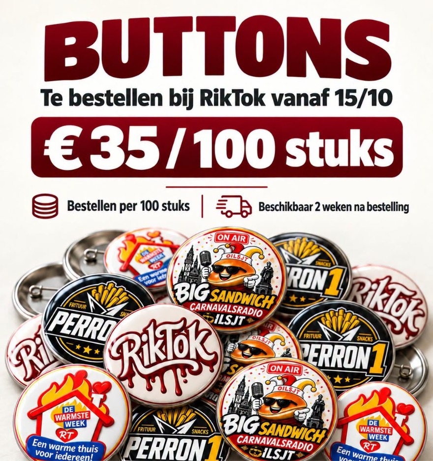 Jouw logo op een button — beeld 1