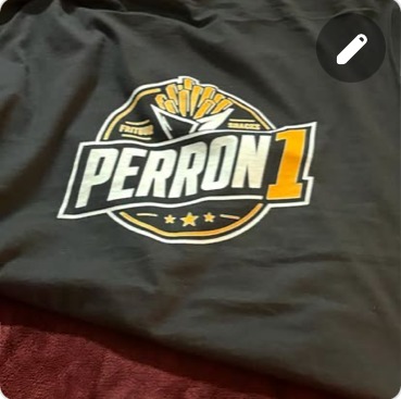 Perron 1 op textiel — beeld 1