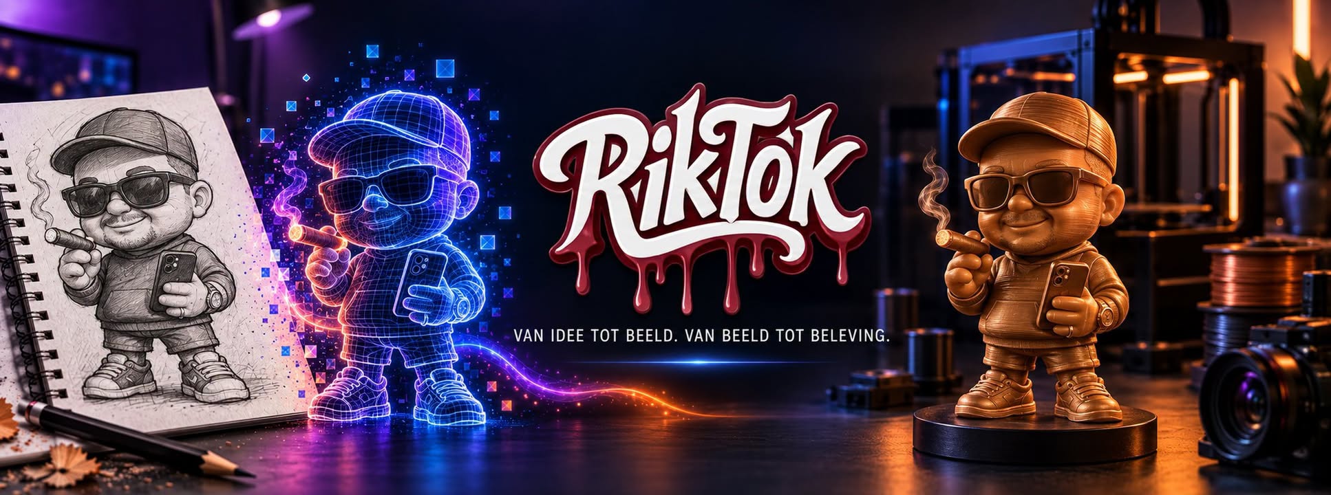 RikTok: van potloodschets naar digitale creatie en 3D-beeld